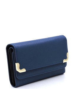 Tri-fold Clutch Wallet SA016 NAVY